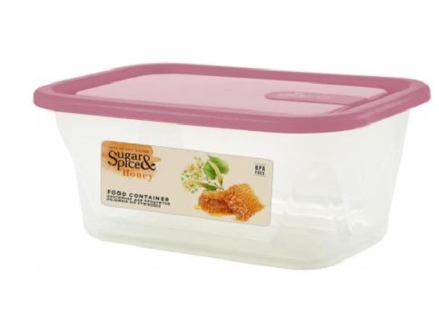 Контейнер для продуктов Sugar&Spice Honey 0,2л прямоугольный брусника